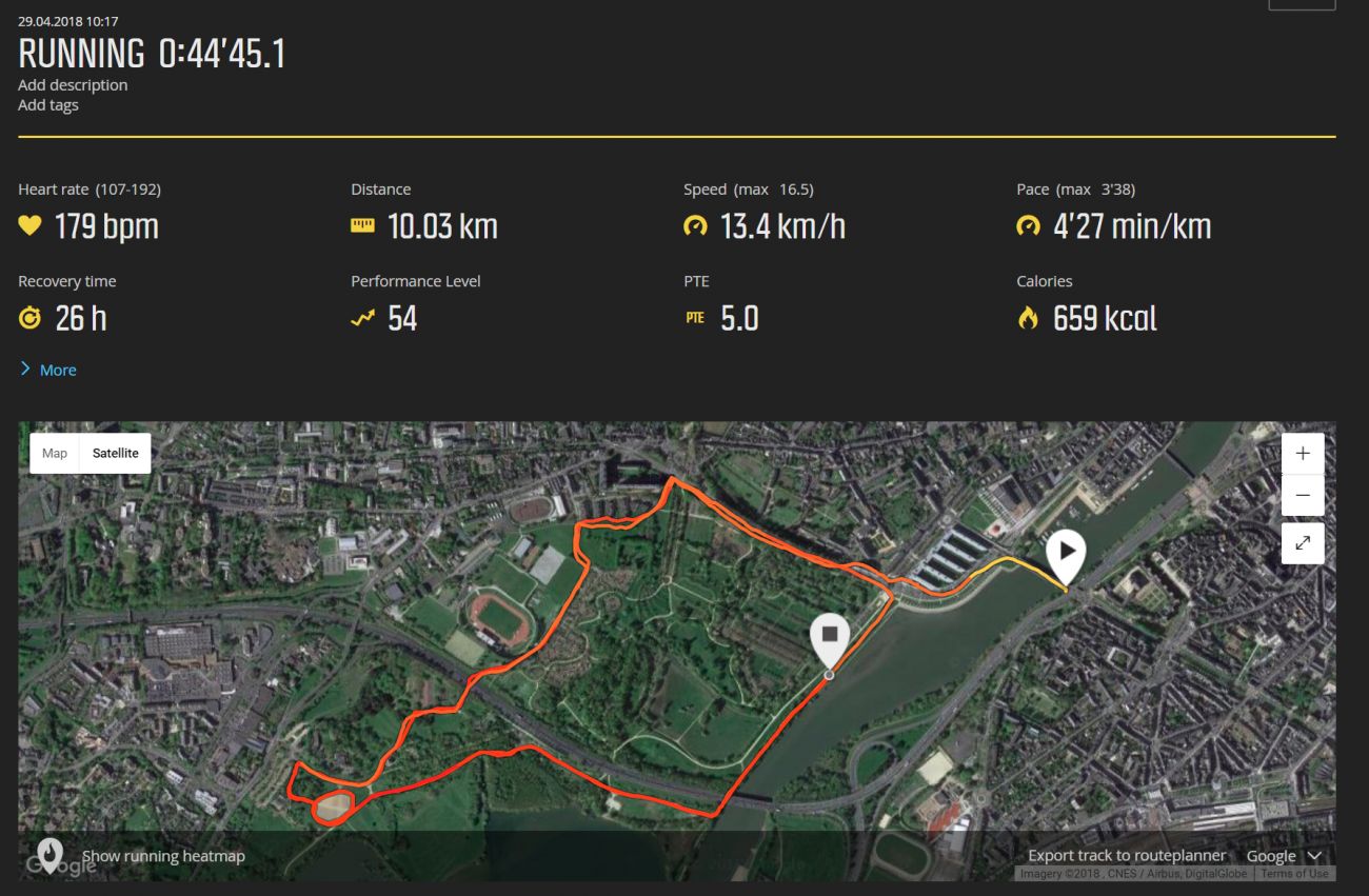 First 10km in 44mins!